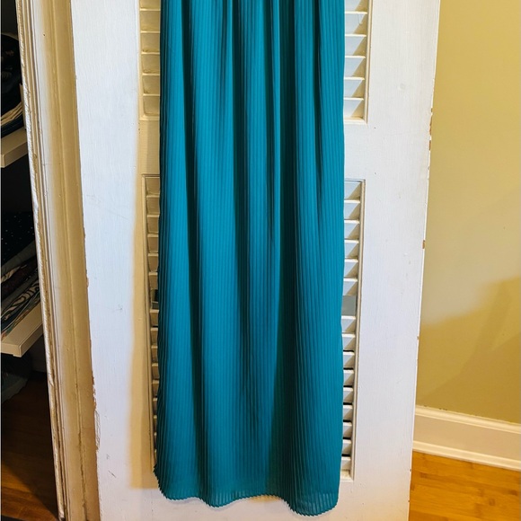 Louche Teal Sequin Maxi Dress - Picture 2 of 4